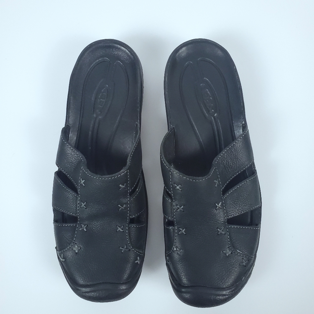 Keen Black Leather Sandals